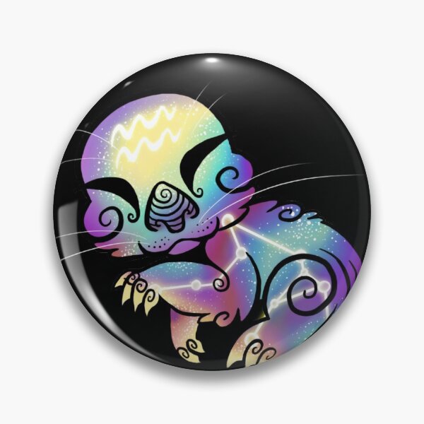 Item preview, Aquarius Zodiac designed and sold by LuckyBlackChat.