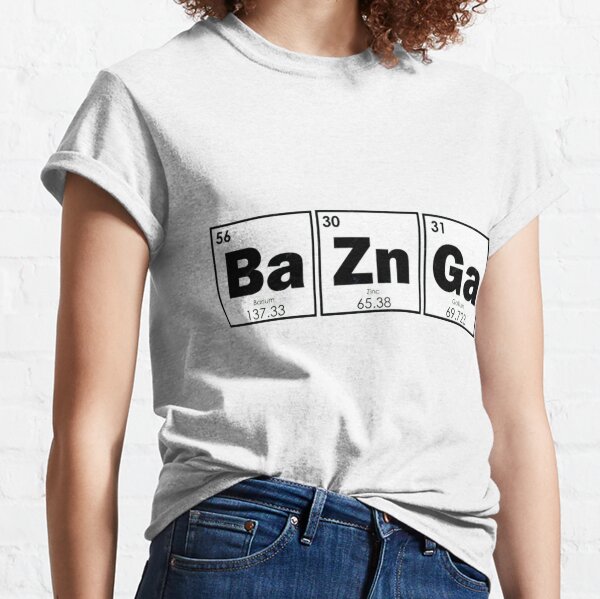 Bazinga Periodic Table Juniors T-Shirt - X-Large 