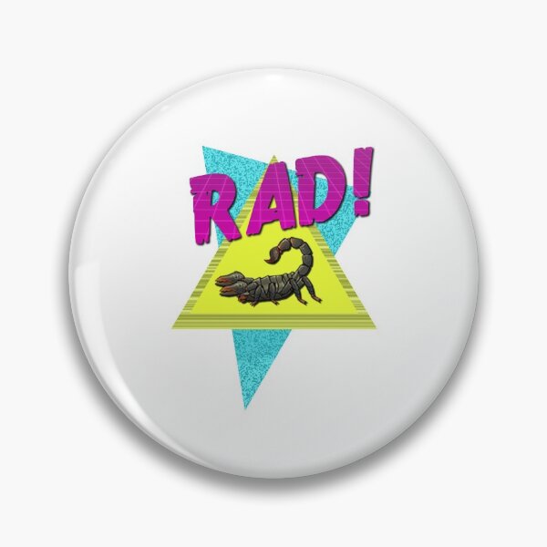 Item preview, RAD! Scorpion retro design designed and sold by RedBubble Dawson.