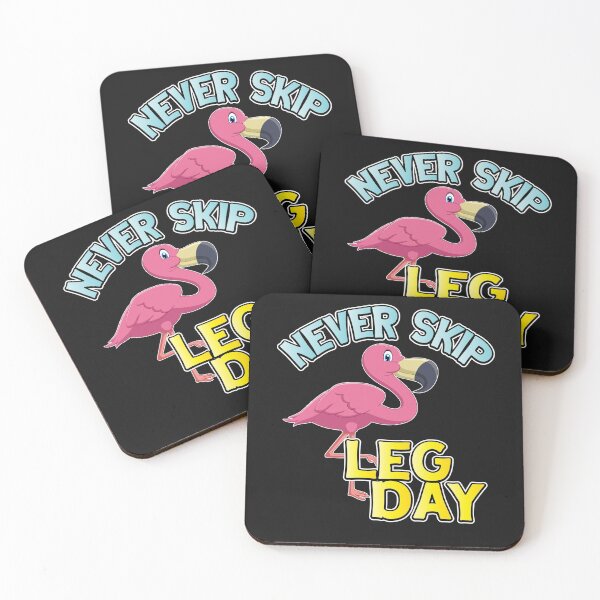 Item preview, Never Skip Leg Day Funny Flamingo Workout designed and sold by sunnym79.