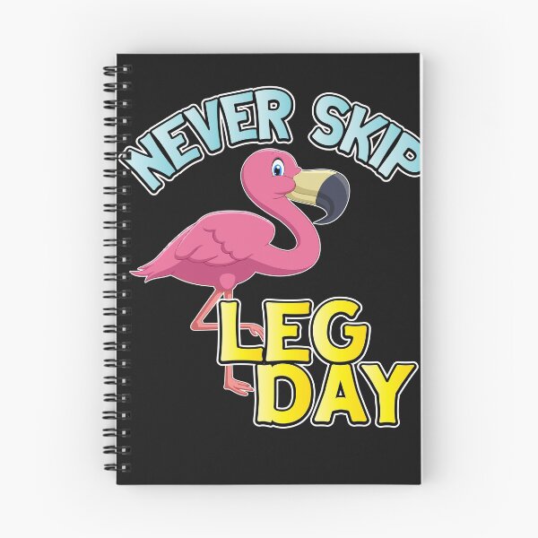 Item preview, Never Skip Leg Day Funny Flamingo Workout designed and sold by sunnym79.