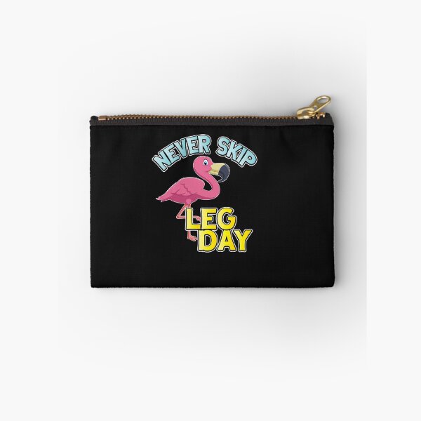 Item preview, Never Skip Leg Day Funny Flamingo Workout designed and sold by sunnym79.