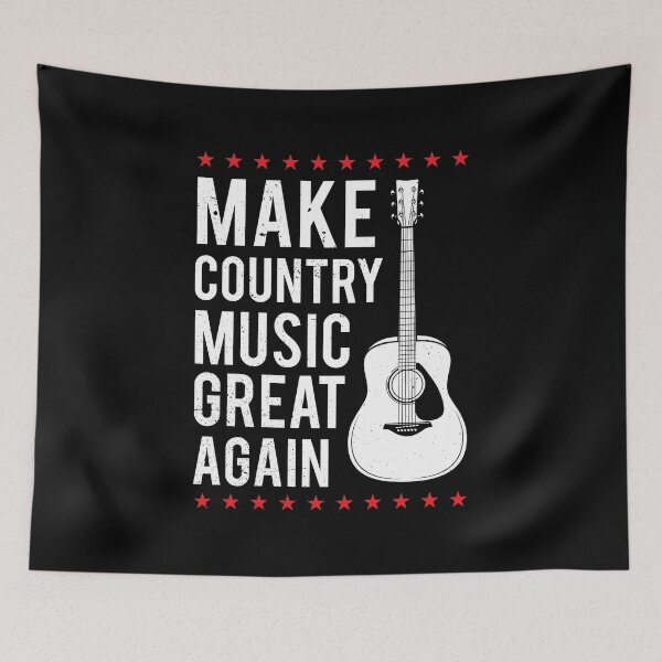 Item preview, Country Music Make It Great Again Funny Quote designed and sold by haselshirt.