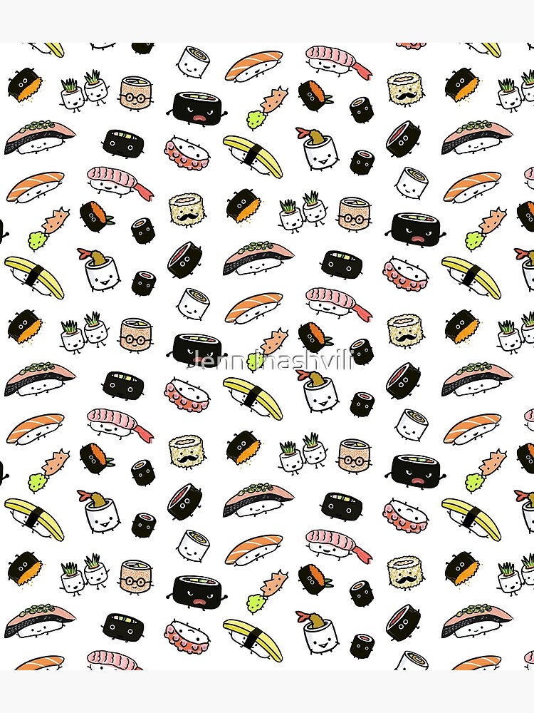 Disover Cute Sushi Characters Pattern Backpack