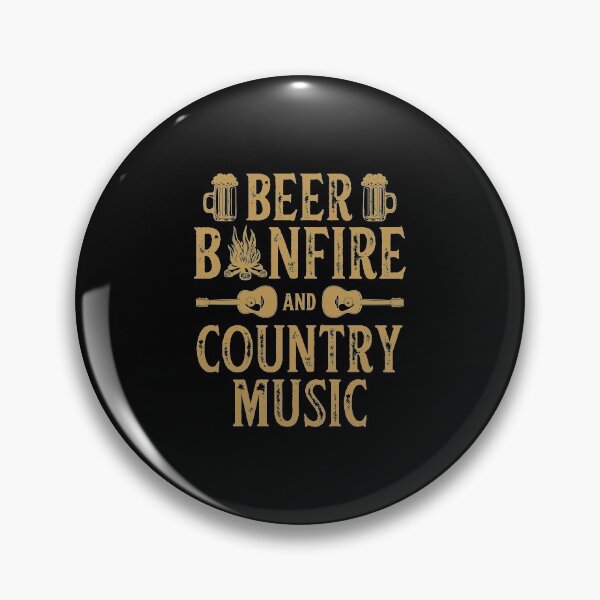 Item preview, Country Music With Beer And Bonfire Musician Gift designed and sold by haselshirt.