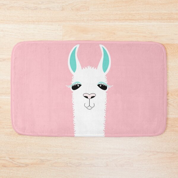 Item preview, LLAMA PORTRAIT ON EGGSHELL PINK designed and sold by Jean Gregory Evans.