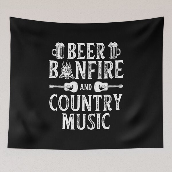 Item preview, Country Music With Beer And Bonfire Musician Gift designed and sold by haselshirt.