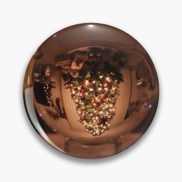 Item preview, Christmas photo of a crystal with a tree and bokeh in the background designed and sold by With My Hands By K.