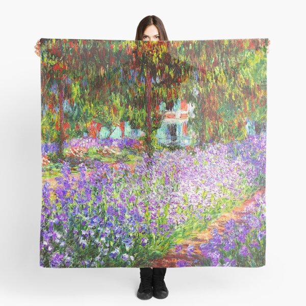 The Artist's Garden at Giverny - Claude Monet Scarf