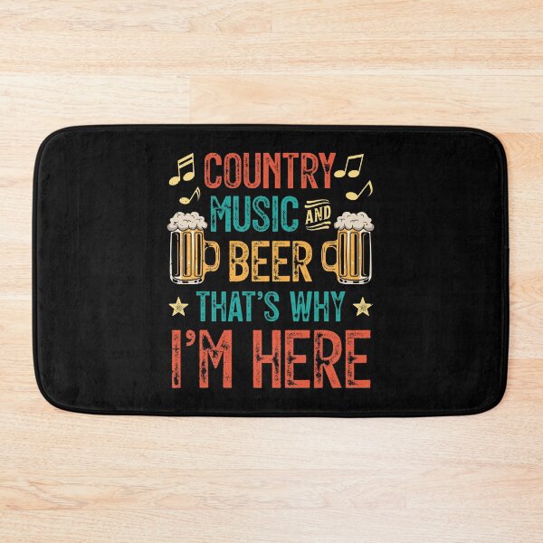 Item preview, Country Music And Beer Retro Vintage Funny Quote  designed and sold by haselshirt.