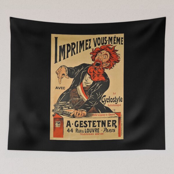 Item preview, retro le cyclostyle imprimez vous meme agestetner             designed and sold by CorasPosters.