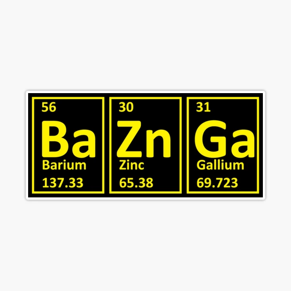 Big Bang Theory Inspired Door Mat Bazinga Periodic Table / Geek Gift /  Gamer Gift / TV Show / Comedy / Fandom Gift 