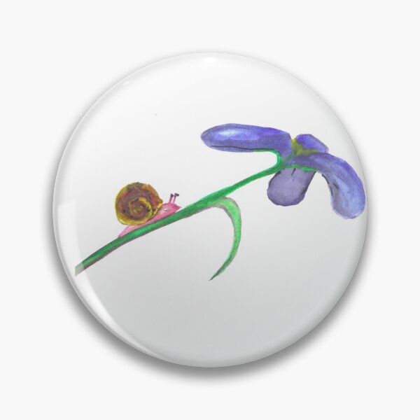 Item preview, Snail on Flower designed and sold by Sally Jo Mickelson-Cooper.