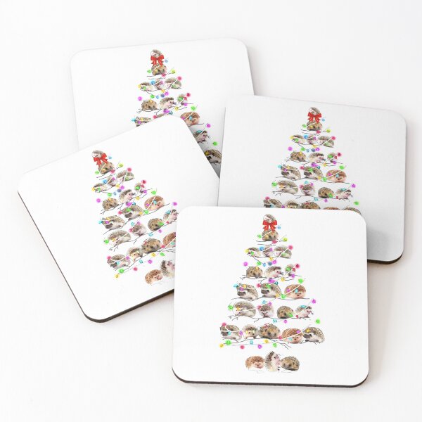 Item preview, Hedgehog Christmas tree designed and sold by GeniusDesignArt.