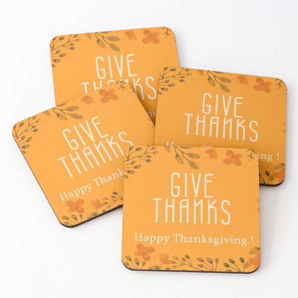 Item preview, Give Thanks - Happy Thanksgiving! designed and sold by WordsmithNerd.