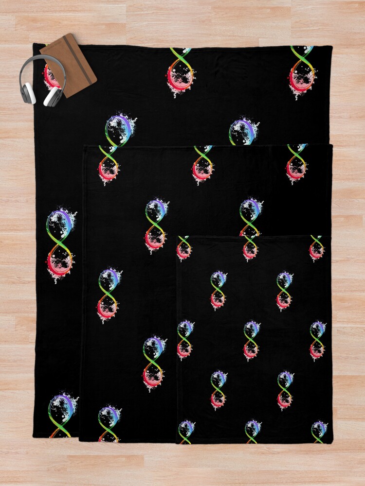 Thumbnail 5 of 6, Throw Blanket, Autism Infinity Mask designed and sold by Rpgpbp.