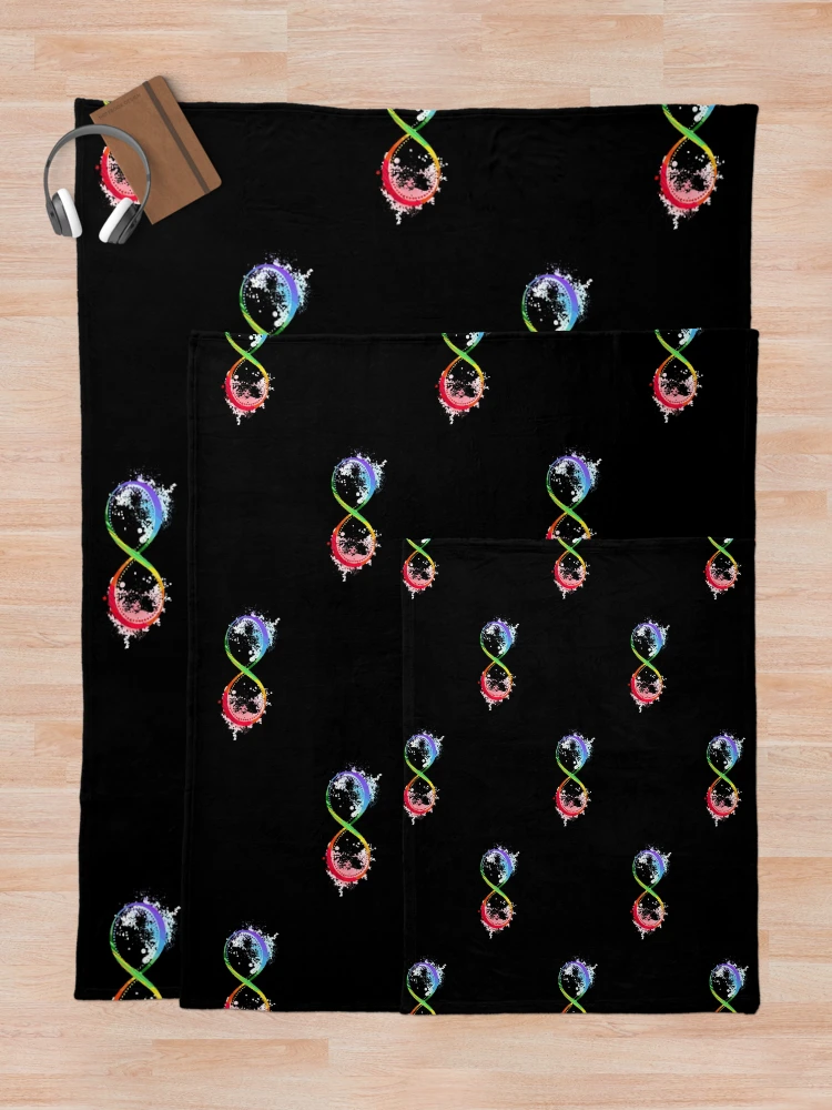 Thumbnail 5 of 6, Throw Blanket, Autism Infinity Mask designed and sold by Rpgpbp.