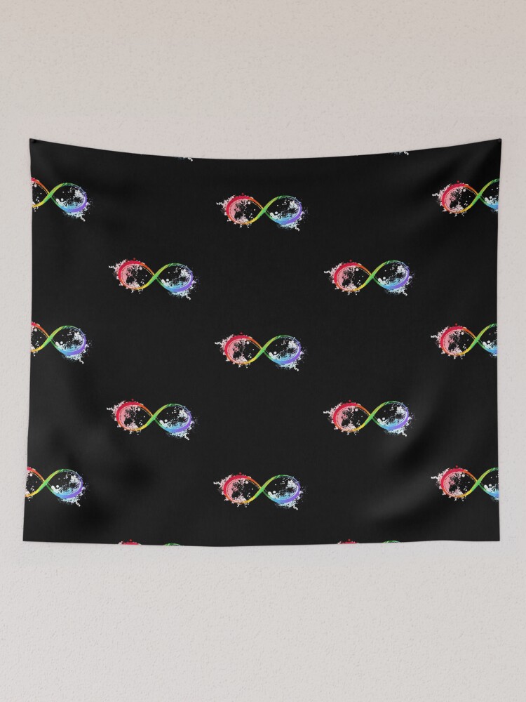 Thumbnail 2 of 3, Tapestry, Autism Infinity Mask designed and sold by Rpgpbp.