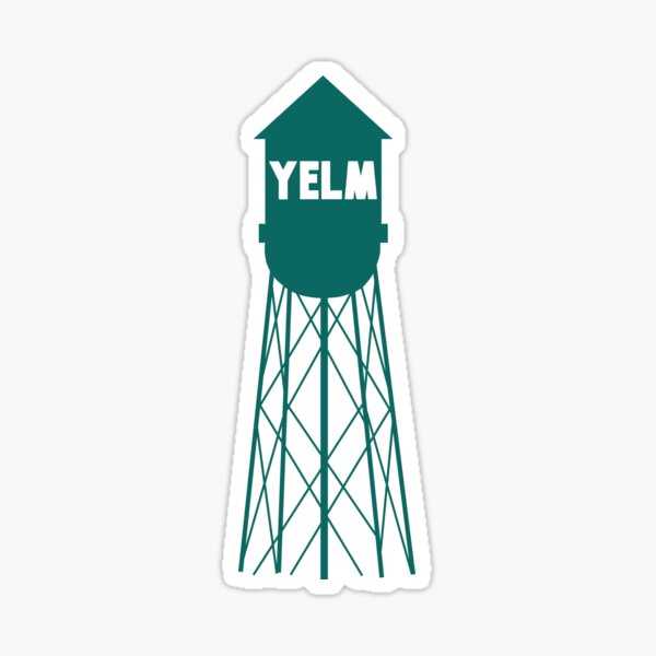 "Yelm Water Tower Teal" Sticker for Sale by ReedPiper Redbubble