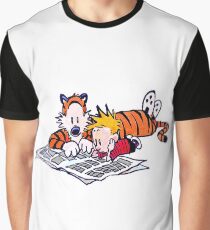 Camiseta gráfica calvin y hobbes