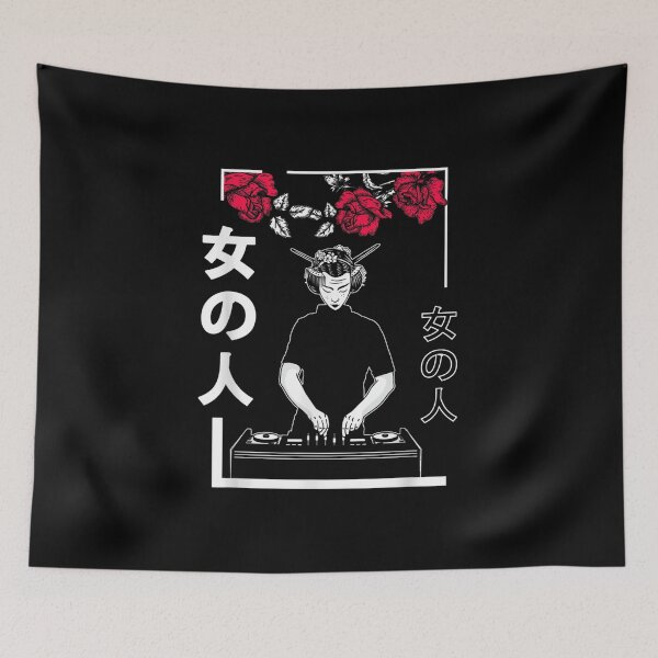 Item preview, Geisha Dj Japanese Aesthetic Asian Girl Harajuku Men Women designed and sold by paulatague.