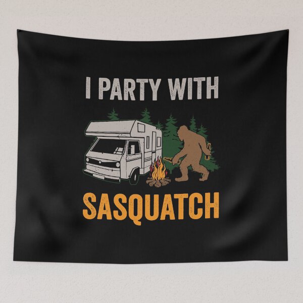 Item preview, Camping Party With Sasquash Ourdoor RV Adventure designed and sold by haselshirt.