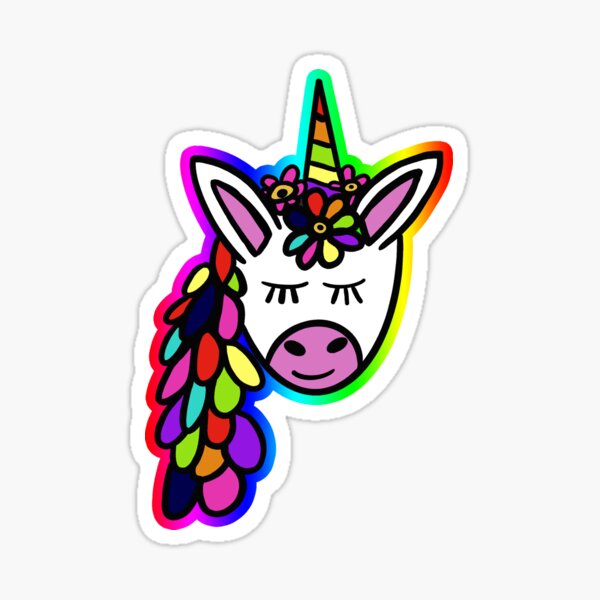 Rainbow Unicorn Sticker