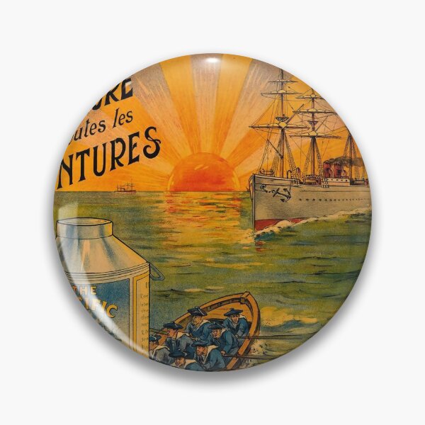 Item preview, retro le pacific peinture email designed and sold by CorasPosters.