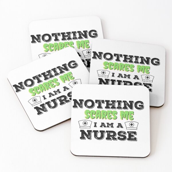 Item preview, Nothing Scares Me I Am A Nurse white designed and sold by aoichan3939.
