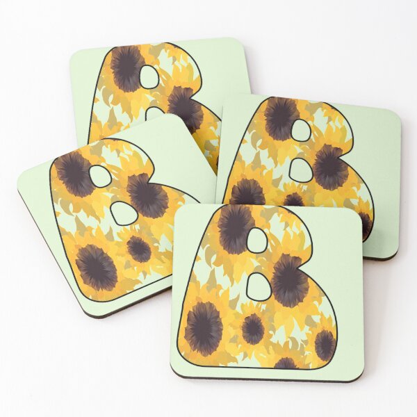 Item preview, Many Sunflowers Monogram Sticker designed and sold by aoichan3939.