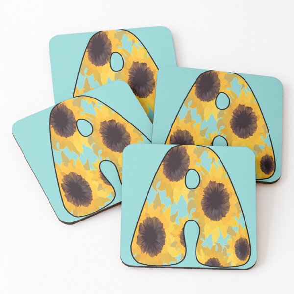 Item preview, Many Sunflowers Monogram Sticker designed and sold by aoichan3939.