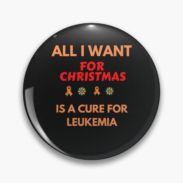 Item preview, All I want for Christmas is a cure for Leukemia - Cancer Awareness designed and sold by Cancer Support  Regal Studio.