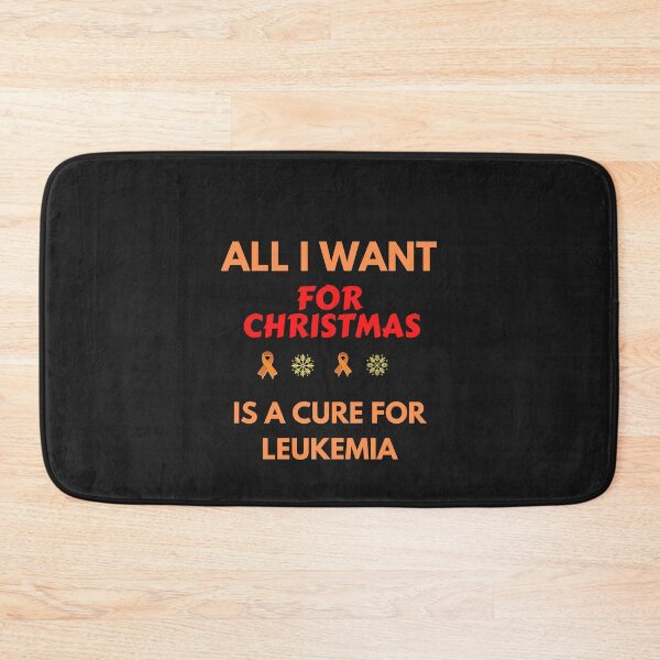 Item preview, All I want for Christmas is a cure for Leukemia - Cancer Awareness designed and sold by Cancer Support  Regal Studio.
