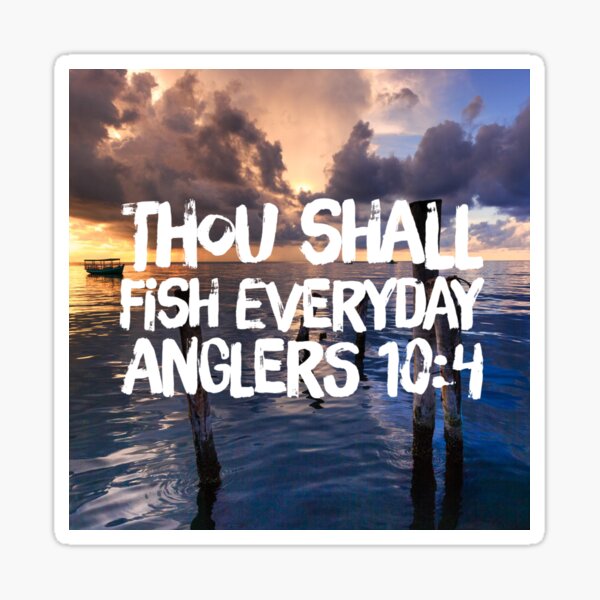 "Fishing bible verse" Sticker for Sale by TitanRN Redbubble
