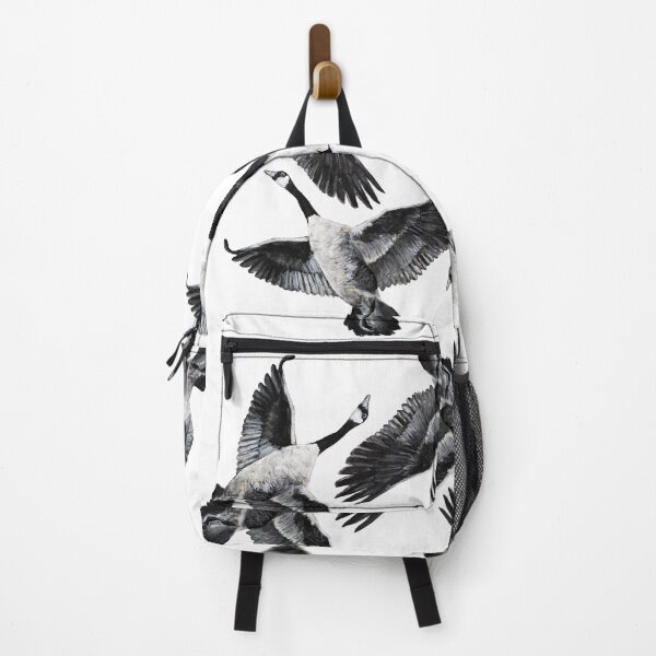 Item preview, Goose Print - Black and White Geese - Hunting Pattern designed and sold by Uplift Illustrations.