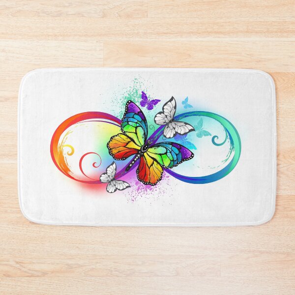 Item preview, Bright infinity with rainbow butterfly designed and sold by Blackmoon9.