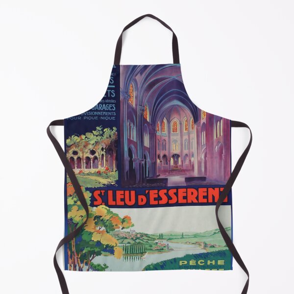 Item preview, retro St Leu d Esserent designed and sold by CorasPosters.