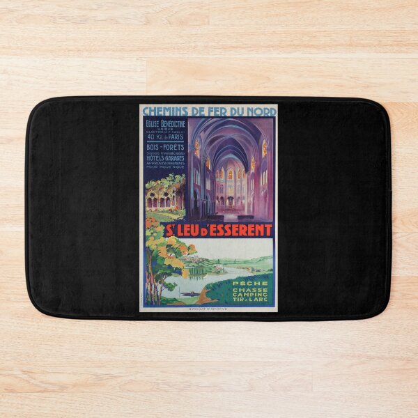 Item preview, retro St Leu d Esserent designed and sold by CorasPosters.