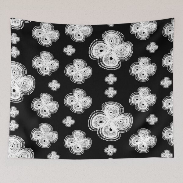 Item preview, Many double chaotic strange attractor design pattern - white designed and sold by rahilvalani.