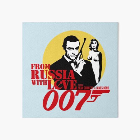 James Bond' Agent 007, Sean Connery design Art Board Print