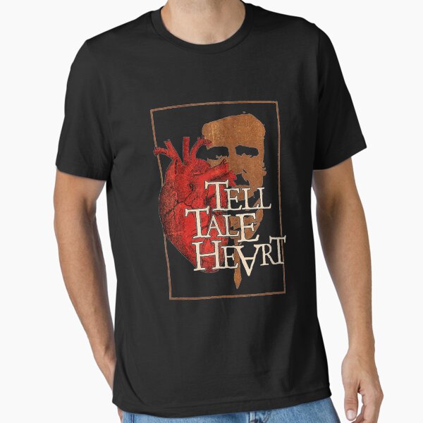 Poe Tell Tale Heart Shirt Distressed Gothic Halloween Design Poe Tell Tale Heart Shirt Distressed Gothic Halloween Design