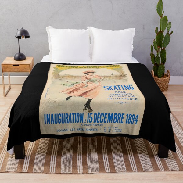 Item preview, retro casino du champ de mars skating bals concert attractions velocipedie designed and sold by CorasPosters.