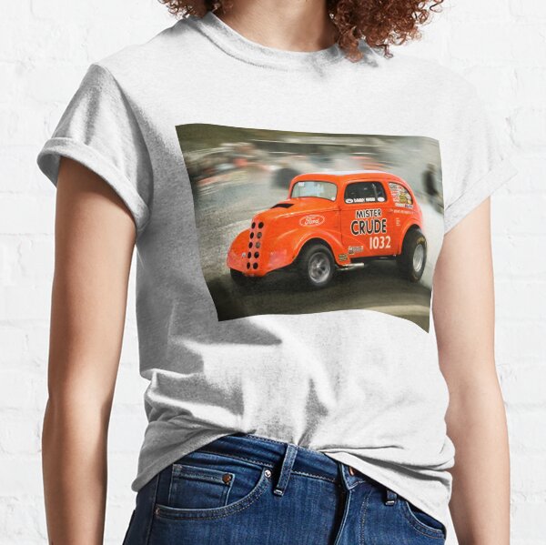 Vintage GASSER/DRAG/NASCAR/SPRINT/MIDGET RACE T-shirt FLEXO BIG BEAR GOKART 