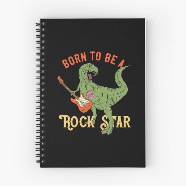 Item preview, Dinosaur With Guitar - Born To Be A Rock Star designed and sold by Two Left Hands Design.