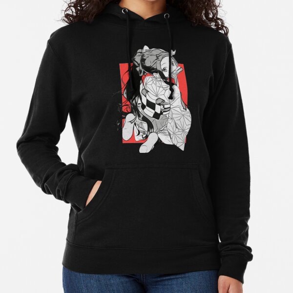 Asesino de demonios Nezuko-Kimetsu no yaiba Sudadera ligera con capucha