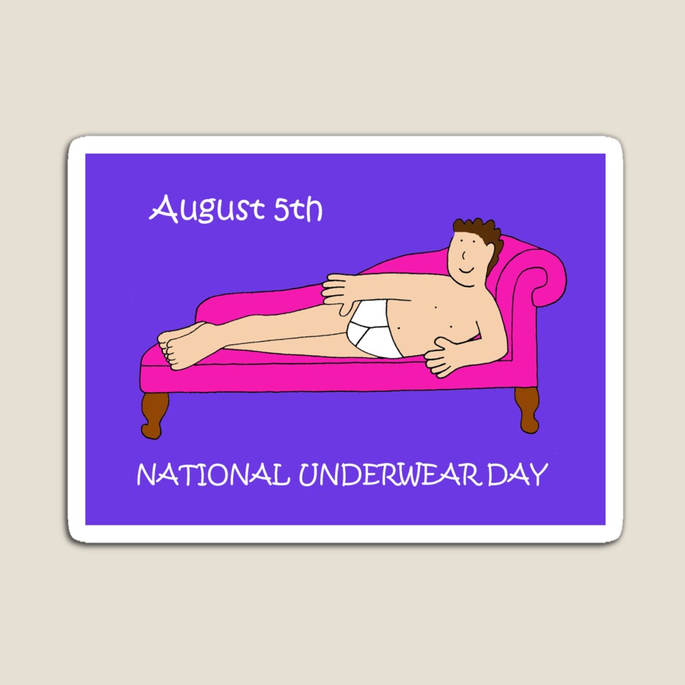 Yellow Blue Briefs Undies National Underwear Day August 5th (1309154)