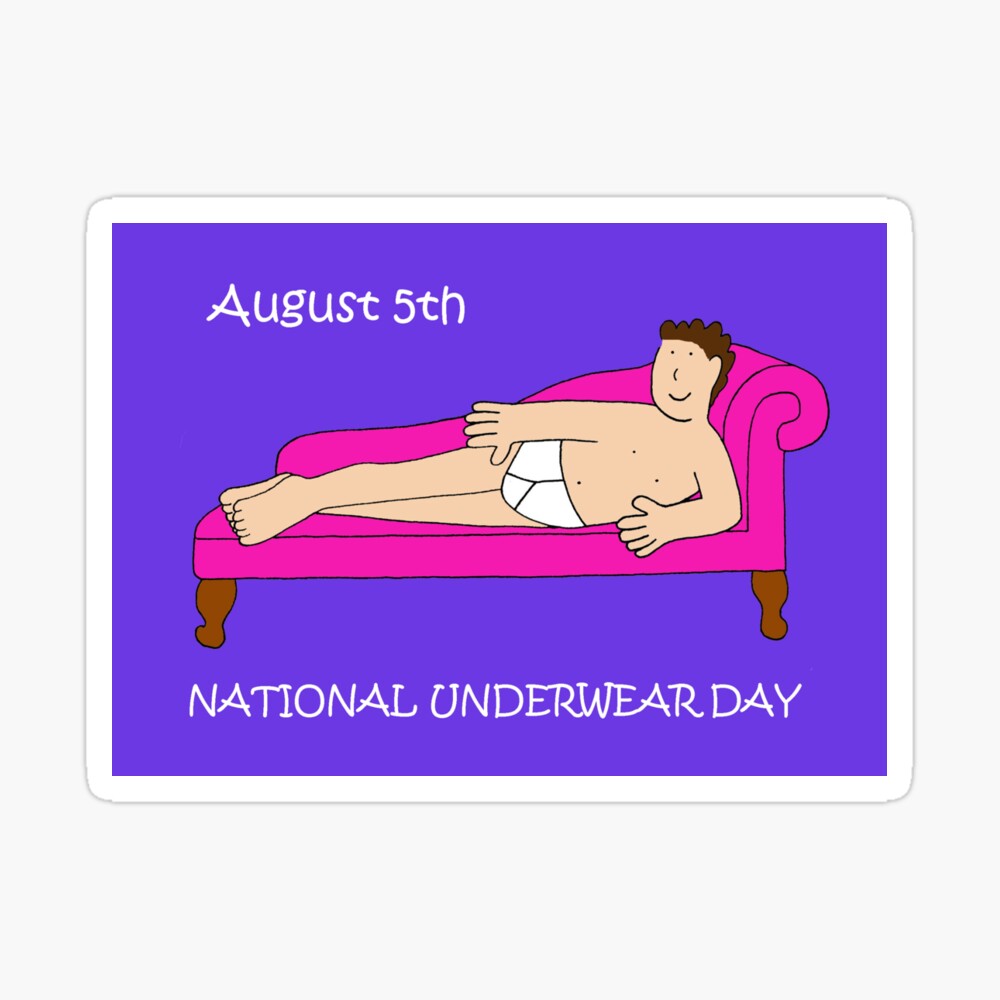 National Underwear Day - August 5th | Sticker