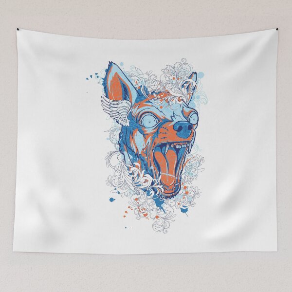 Item preview, Scary Chihuahua Tattoo Style designed and sold by ER-DESIGNS.
