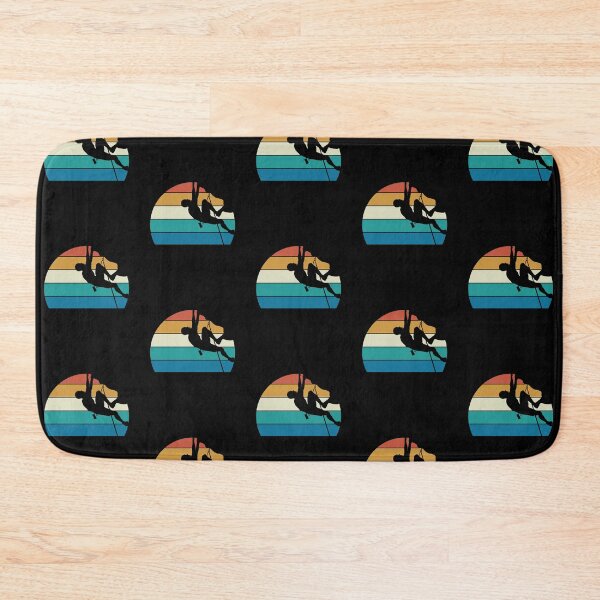 Item preview, Rock Climb Silhouette Retro Sun Background designed and sold by EstelleStar.