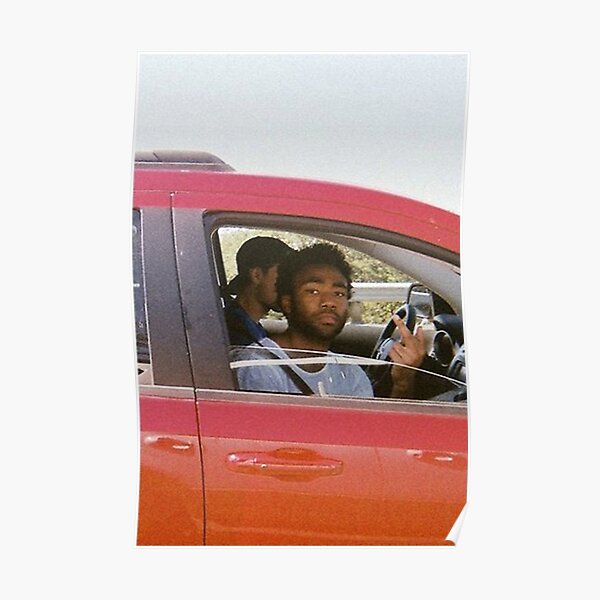 Gambino In Car Poster